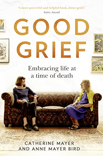 Book cover: "Good Grief" with two women sitting on a sofa.