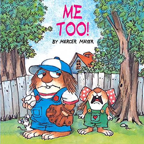 Little Critter and a girl with shocked expressions, illustrated cover.