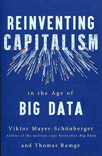 Book cover: "Reinventing Capitalism in the Age of Big Data" with data streams.