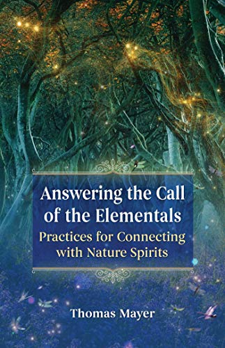 Book cover with a forest scene and blue title text.