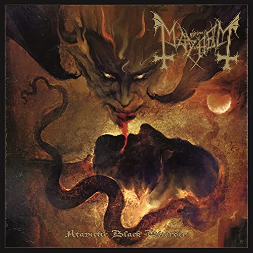 Dark, demonic figure with fiery tendrils on CD cover art.