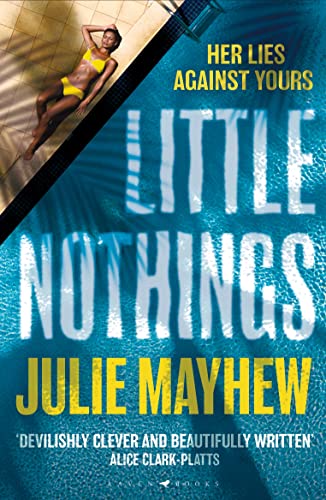 Book cover: woman in yellow swimsuit, blue water, bold white title.