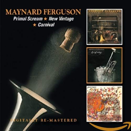 CD cover for Maynard Ferguson’s “Primal Scream / New Vintage” with trumpet.
