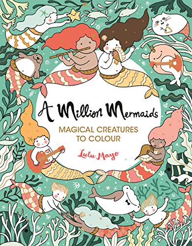 Book cover featuring colorful illustrations of mermaids and other fantasy creatures.