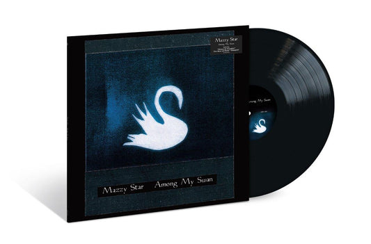 Mazzy Star’s “Among My Swan” vinyl record with a white swan image.