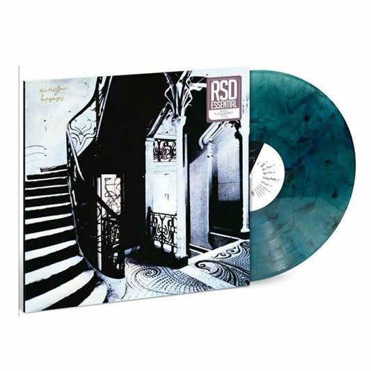 Mazzy Star vinyl record with black and aqua marble effect, building image cover.