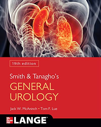 Book cover for Smith and Tanagho's General Urology, 19th Edition, featuring a medical illustration.
