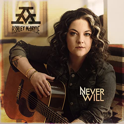 Ashley McBryde album cover featuring a portrait of the artist with a guitar.