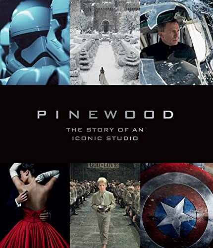 Film stills collage with “Pinewood: The Story of an Iconic Studio” text.