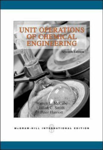 Textbook cover: “Unit Operations of Chemical Engineering,” seventh edition.