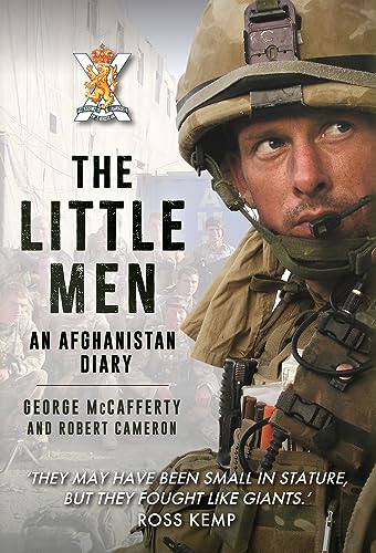Book cover: soldier's face, title "The Little Men: An Afghanistan Diary".