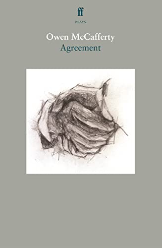 Book cover for “Agreement” by Owen McCafferty, with abstract sketch.