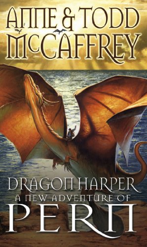 Book cover: dragon and rider silhouetted against a bright, watery sky.