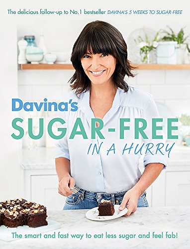 Book cover featuring Davina McCall and a slice of chocolate cake.