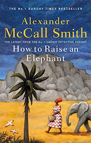 Book cover: woman and elephant in a landscape, painted style.