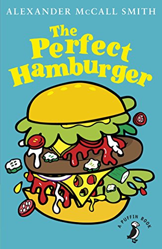 Book cover with a cartoon illustration of a large, layered hamburger.