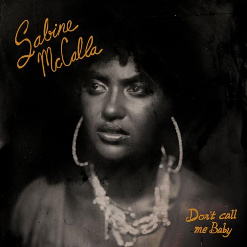 Sabine McCalla portrait for album "Don't Call Me Baby", warm tones.