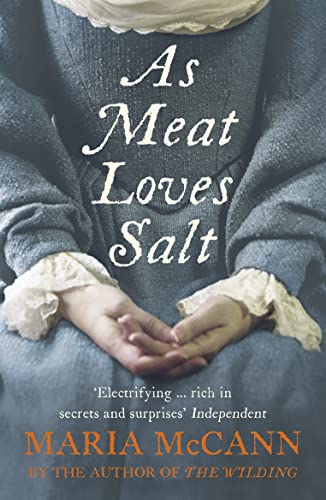 Book cover featuring a person in a blue dress with hands clasped together.