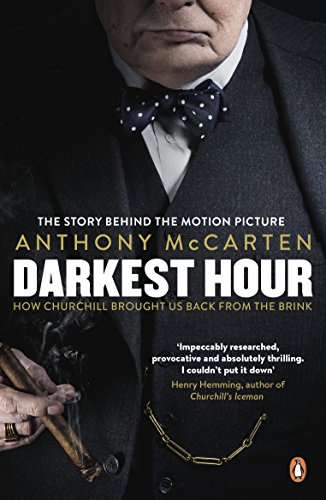 Book cover featuring Gary Oldman as Winston Churchill with a cigar.