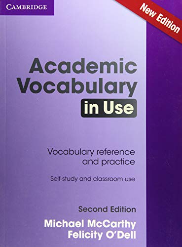 Front cover of the Academic Vocabulary in Use textbook by Cambridge University Press.