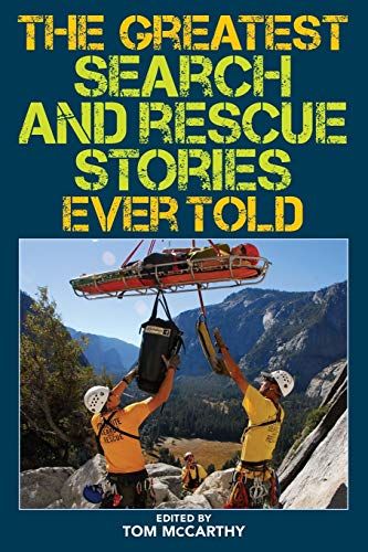 Book cover: “The Greatest Search and Rescue Stories Ever Told” with rescue scene.