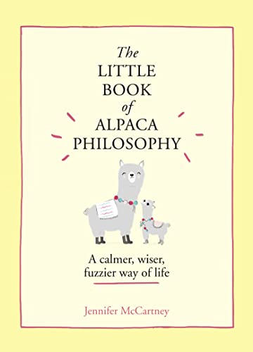 Book cover with illustrated alpaca and text: "The Little Book of Alpaca Philosophy.