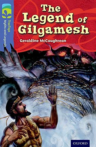 Book cover: “The Legend of Gilgamesh” depicts a hero and monstrous figure.
