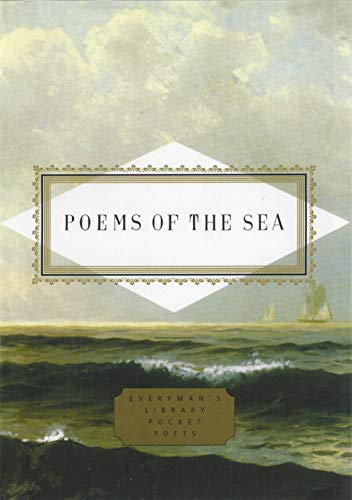 Book cover with seascape painting and title "Poems of the Sea".