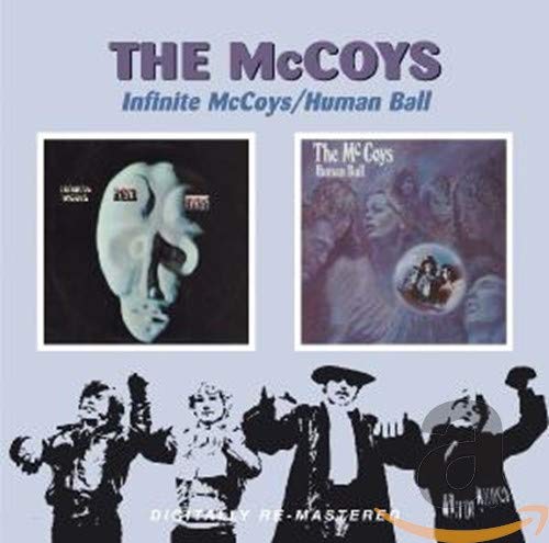 CD cover for “Infinite McCoys/Human Ball” featuring band portraits and abstract art.