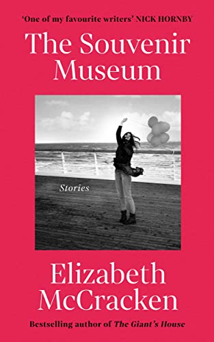 Book cover: "The Souvenir Museum" by Elizabeth McCracken, with beach scene.