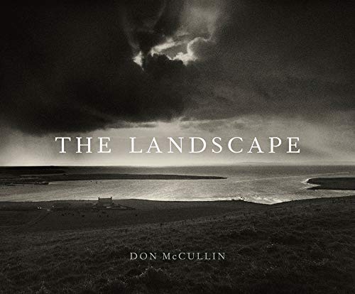 Black and white landscape photograph with text "The Landscape" and author's name "Don McCullin".