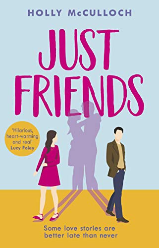 Book cover: "Just Friends" with illustrated figures and pink text.