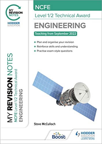 Book cover for My Revision Notes: NCFE Level 1/2 Technical Award in Engineering.