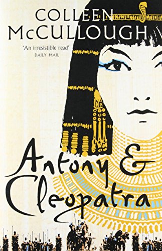 Book cover for "Antony and Cleopatra" with a stylized portrait.