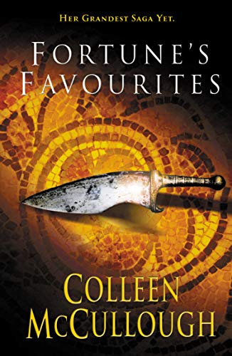 Book cover featuring a dagger over a golden mosaic background with title and author.