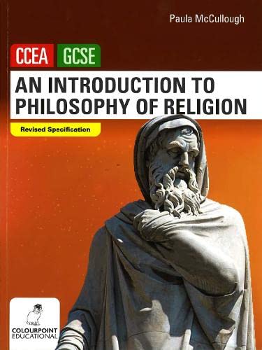 Textbook cover featuring a bust of a bearded philosopher, titled “Philosophy of Religion.”