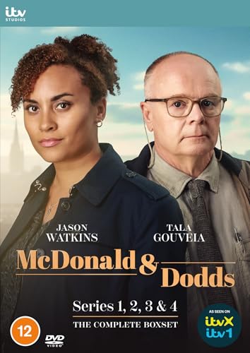 DVD cover featuring Tala Gouveia and Jason Watkins for the series McDonald & Dodds.