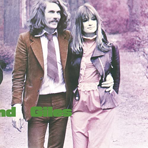 Album cover featuring two people with long hair in 1970s clothing.