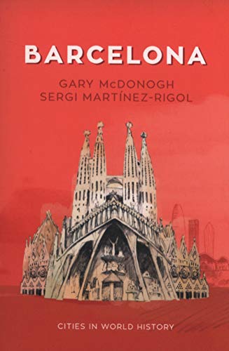 Book cover: “Barcelona” with image of Sagrada Família cathedral.