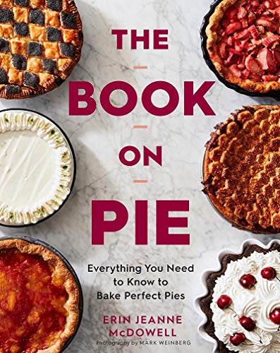 Book cover featuring four colorful pies arranged around bold text.