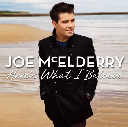 Joe Mcelderry album cover: man in black coat on a beach.