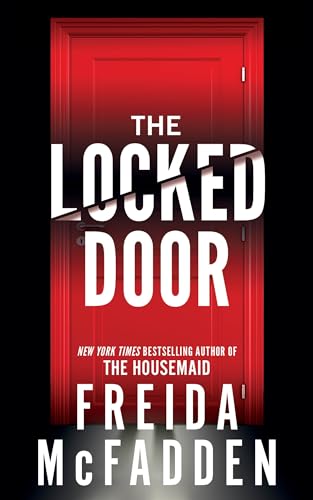 Book cover featuring a red door with bold white title text.