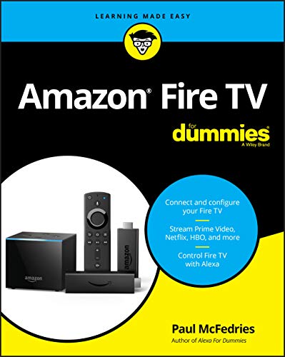 Book cover for "Amazon Fire TV For Dummies" with device images.