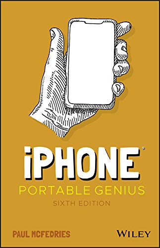 Book cover with sketch of a hand holding a white iPhone.