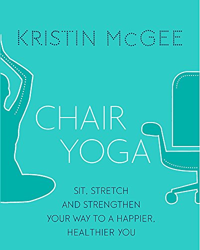 Book cover with white line drawings of a person and chair, teal background.