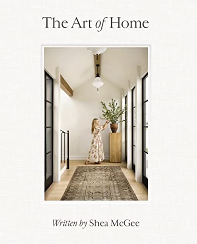 Book cover featuring a bright, airy hallway with a woman tending plants.