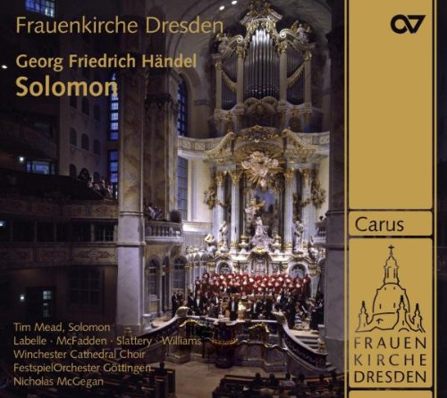 CD cover: Dresden Frauenkirche organ with choir performance details.