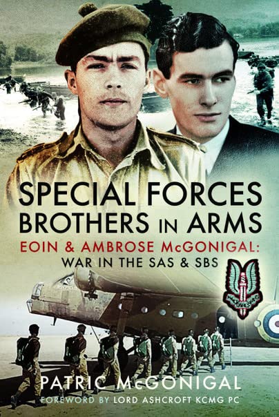 Book cover featuring two men, military scenes, and the title Special Forces Brothers in Arms.