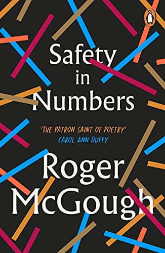 Book cover for "Safety in Numbers" by Roger McGough with colorful lines.