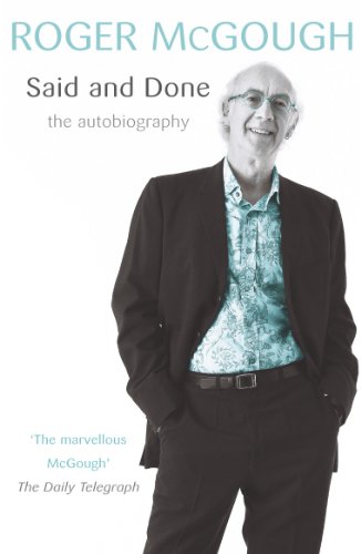 Book cover: "Said And Done" autobiography with portrait of Roger McGough.